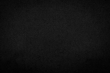 Black fabric texture background. Detail of dark textile.