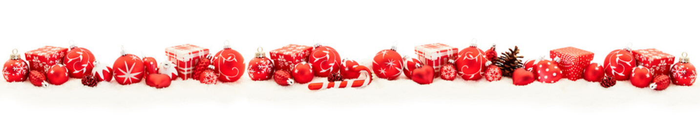 Weihnachten Panorama Banner mit Geschenk