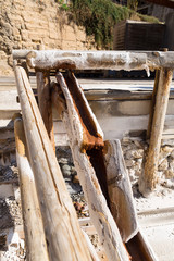 The salty valley of Añana, Spain