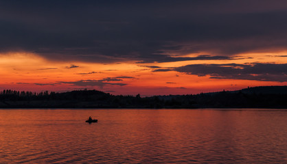 Sonnenuntergang am See