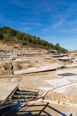 The famous salt valley of A&ntilde;ana, Spain