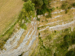Gujuli, bird's eye view with drone, Spain
