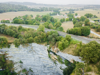 Gujuli, bird's eye view with drone, Spain
