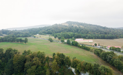 Gujuli, bird's eye view with drone, Spain
