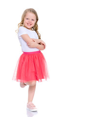 Beautiful little girl laughing.