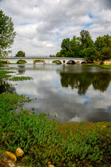 Landscape Of a Bridge Over a River Under a Beautiful Sky