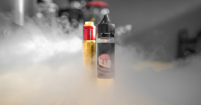An electronic cigarette, smoke