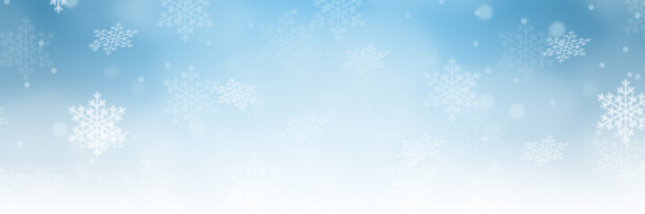 Fototapeta na wymiar Weihnachten Hintergrund Schnee Banner Winter Dekoration Schneeflocke Textfreiraum Copyspace