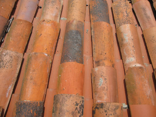 Ziegeldach-Ausschnitt