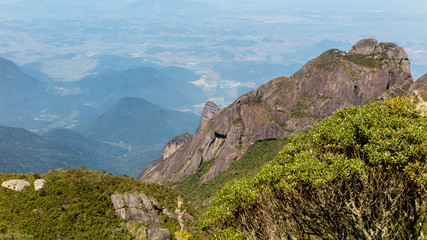 Ridges and vegetation of the Serra dos Órgãos National Park, Teresópolis, Brazil