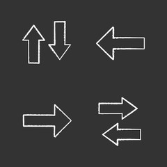 UI/UX chalk icons set