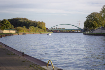 Brücke über den Dortmund-Ems-Kanal im Münsterland