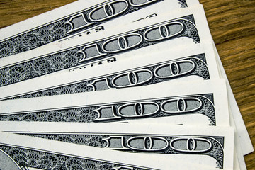 American dollars close-up
