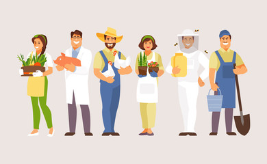 Agricultural professions vector