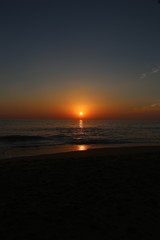 Fototapeta na wymiar Sonnenuntergang in Zahara de los Atunes