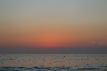 Fototapeta na wymiar Sonnenuntergang in Zahara de los Atunes