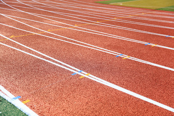 Fototapeta premium sports ground，A close-up