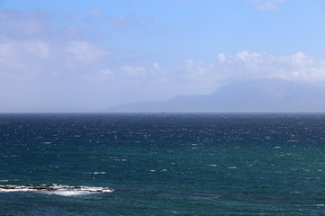 Blick auf Afrika von Tarifa aus