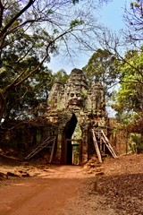 Gate into the Angkor Thom, Siem Reap, Cambodia
