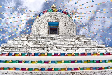 Stupa at the Shuangqiao Valley, Sichuan, China  