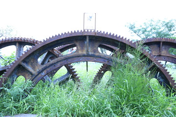 Rusty gears and equipment