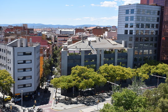 Vista de edificios en Barcelona ciudad