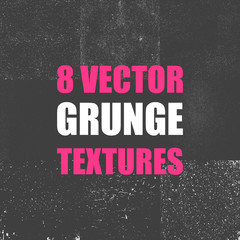 8 vector grunge textures for your design