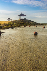 View of Tanjung Benoa beach in Bali, Indonesia