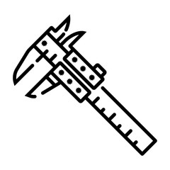 Caliper icon vector