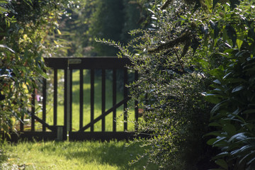Gate to paradise in portrait format.