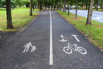 Obraz premium Goteborg bicycle path