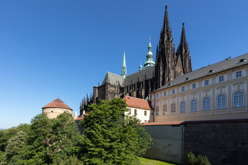 Fototapeta na wymiar Veitsdom in der Prager Burg