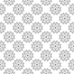 Gray seamless pattern on white background