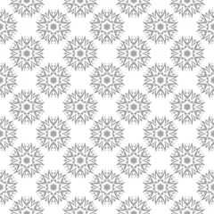 Deurstickers Gray seamless pattern on white background © Liudmyla