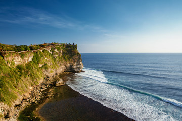 Cliff at at Uluwatu Temple, Bali Indonesia.