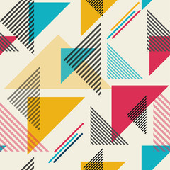 Abstract geometric pattern. Memphis. seamless