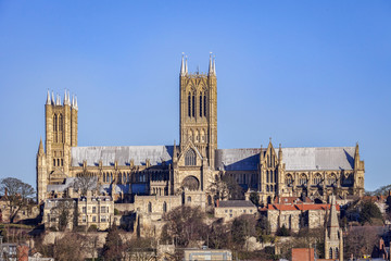 Fototapeta premium Lincoln Cathedral, winter.