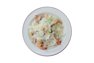 Caesar Salad with Shrimp
