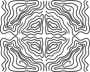 Seamless ripple pattern, Repeating vector texture, Wavy graphic background