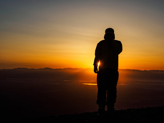 日の出シルエット