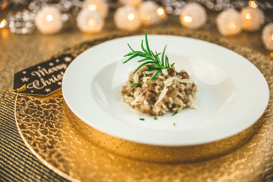 Maronen Waldpilz Risotto