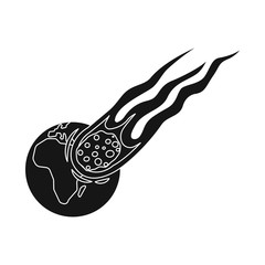 Isolated object of natural and disaster symbol. Collection of natural and risk stock symbol for web.