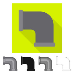 Vector illustration of pipe and tube logo. Set of pipe and pipeline vector icon for stock.