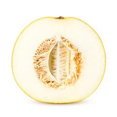 melon isolated on white background, clipping path, full depth of field