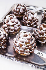 Essbare Tannenbäume / Tischdeko