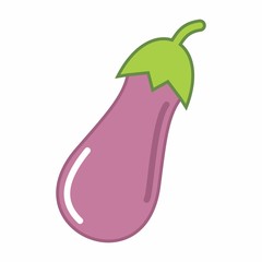 Eggplant colorful illustration