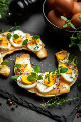 Butter croissant sandwiches