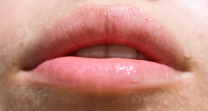 Sexy wet lips. Sexy lips temptation. Moisturize and hydrate. Falling into temptation. Moisturize and give a wet lips effect