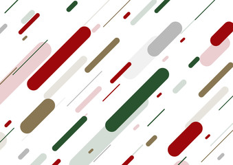 Christmas templates memphis style geometric pattern. Colorful apstract background with lines, circles, squares and copy space. Vector Illustration.