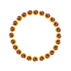 happy Diwali Rangoli made using Diya and flowers, Season’s greeting card